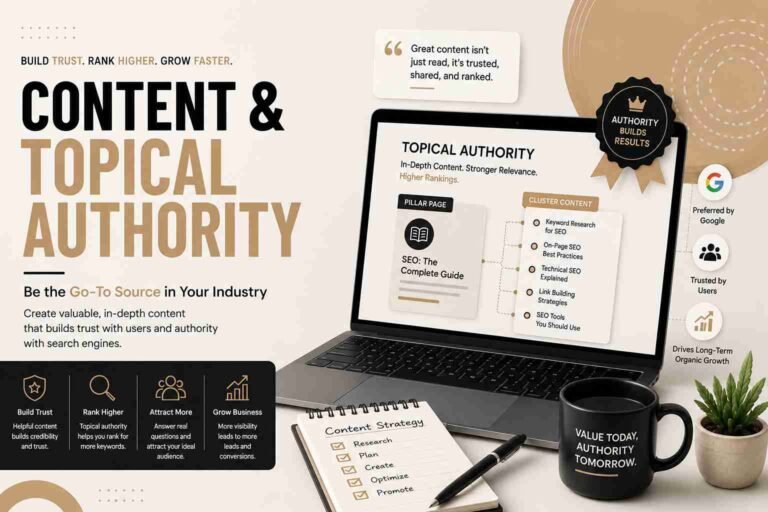 Content and Topical Authority by BLAK BEIGE
