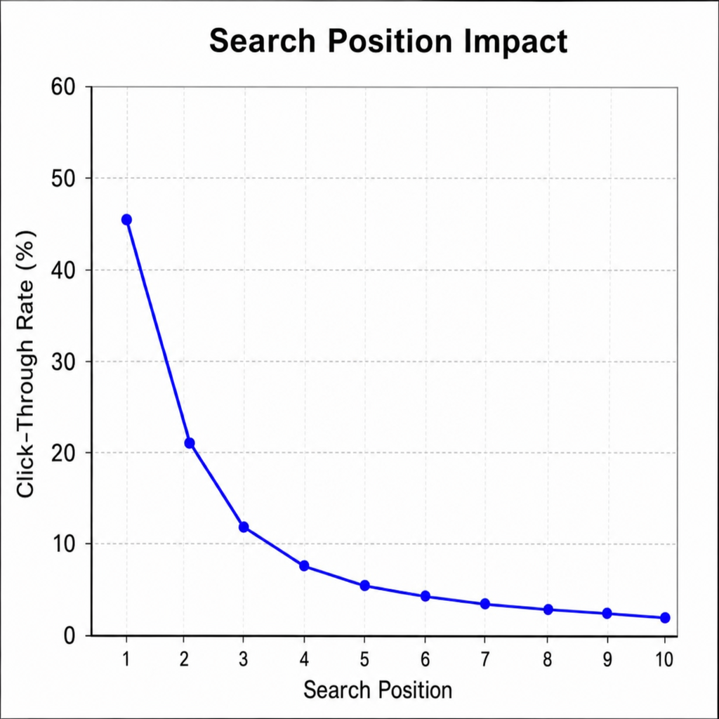Graph of Search Position Impact