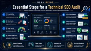 how to conduct a technical seo site audit by BLAK BEIGE