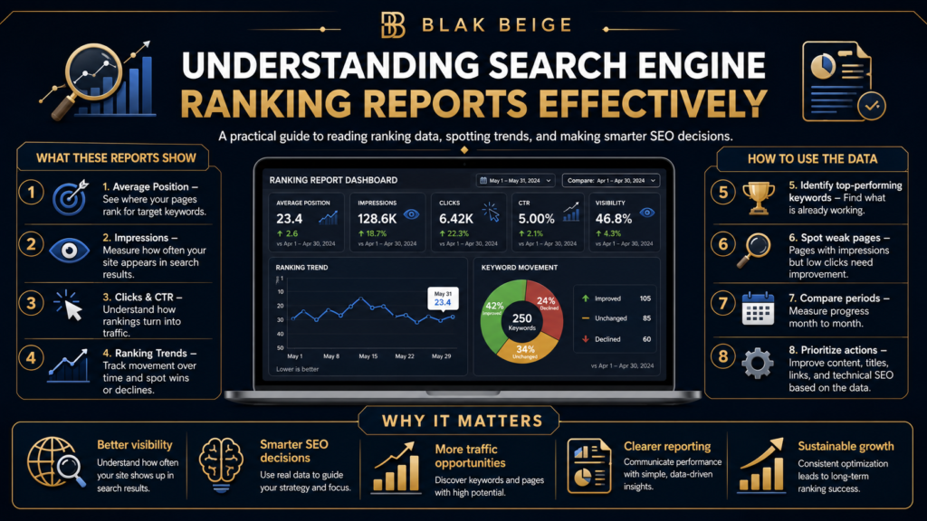 Understanding Search Engine Ranking Reports Effectively by BLAK BEIGE